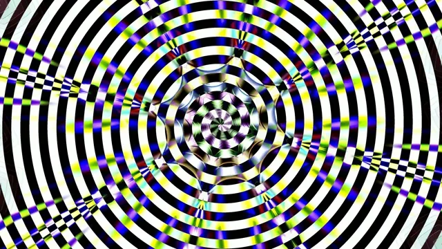 Hypnotic Black & White Concentric Circles VJ Loop | 4K 60fps Screensaver